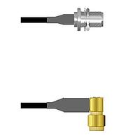 Amphenol Custom Cable Q-23037000D011i ສາຍສັ້ນ RF N-SJB/SMA-RP LMR19 11I