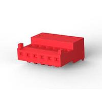 AMP Connectors - TE Connectivity 644038-6 ການປະກອບ Receptacle 06P MTA100 CONN ASSY ແດງ 15AU