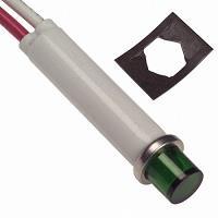 VCC 2191L5-6V ຕົວບອກສະຫນາມ LED ຕິດຕັ້ງບົດບາດ ສີຂຽວ ການກະຈາຍແສງ 5/16" ຮູບຮ່າງການຕິດຕັ້ງ