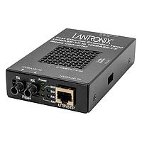 Lantronix E-100BTX-FX-05(HT)-EU ຕົວແປສື່ສານ Media Converters 100MBS TX TO FX HIGH TEMP CONV (ST) W/EU PS