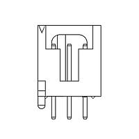 Amphenol Commercial Products G888A105321T2HR ຫົວກັນປະຕິບັດທີ່ມີການຄຸ້ມຄອງ 2.54mm Pitch STR DIP,1x5Pin,MATTE TIN,NY4T,TAIL=3.3mm,W/POST,BLACK,T&R W/CAP