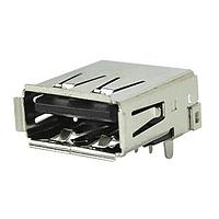 Same Sky (formerly CUI Devices) UJ2-AH-4-TH ຕົວເຊື່ອມ USB Type A USB 2.0 type A jack 4 pin Horizontal TH