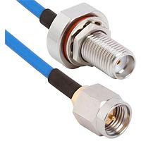 Amphenol SV Microwave MSSMA-085-FBSMA-060 ສາຍສະບັບ RF SMA ຕົວຜູ້ຊາຍຕົວຜູ້ຍິ່ງ SMA BKHD F 6" ສາຍ