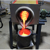 Wondery 70KW Induction ຄວາມຖີ່ຂະຫນາດກາງ ເຕົາ Melting ສໍາລັບທາດເຫຼັກ Cast ເຫຼັກກ້າເຫຼັກຂູດໂລຫະ (70 kW; 340V-430V; 25 kg)