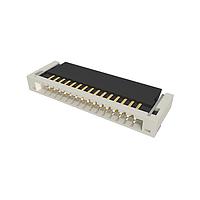 Amphenol FCI 10051922-1510ELF ຕົວເຊື່ອມ 0.50mm Flex Connector, VLL Series, 15 ຕຳແໜ່ງ, ຕິດຕໍ່ດ້ານລຸ່ມ, ຕົວເຂົ້າດ້ານຂ້າງ Surface Mount ZIF Connector, ປະເພດບໍ່ມີສາທານຕົວ
