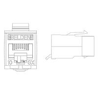 Belden RVAMJKUTB-B24 ຕູ້ຕໍ່ແບບມົດູລາ / ຕູ້ຕໍ່ Ethernet 10GX JACK ແດງ 1 ຊຸດ ຕໍ່ຫົວຈັກ