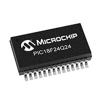 Microchip Technology PIC18F24Q24T-I/SS ມາຄຣອຄຄອນເຕີ 16KB Flash, 1KB RAM, 512bytes EEPROM, MVIO, 10b ADC2, 8b DAC, ACP, Comp, PWM,