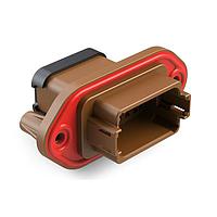 Amphenol SINE Systems AT04-12PD-PM13 ຕົວເຊື່ອມ 12 ຂາ Rcp Pnl Mnt D Self-Thread Blk Cap