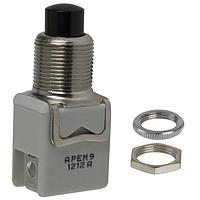 APEM 1202A2 ສະຫຼຸບສະຫຼຸບມາດຕະຖານ SPST-NC ON-MOM 8A 125VAC