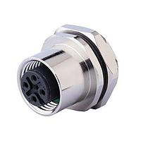 Same Sky (formerly CUI Devices) CDM1216-04A-FT-R16-67 ການຕິດຕັ້ງແຜງສະແດງສະຕຣາຍທ M12 ຜູ້ຍິງ, ປະເພດບົດບາດ, ການຢືນຢັນດ້ານຫຼັງ M16*1.5?ACode 4PIN, ນຸ່ມສະເຫຼີມທອງ