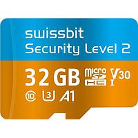 Swissbit SFSD032GN1PT1TB-I-6F-02P-SW8 ກາດຈ່າຍຄວາມຈຳ Memory Cards Security Level 2 microSD PS-66u Upgrade Kit 32 GB 3D PSLC Flash -40C to +85C