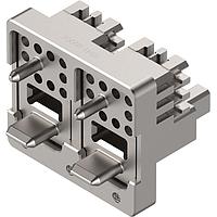 Amphenol SV Microwave 9341-80006 ໂມດູນ Backplane NanoRF VITA 67.3 20 ພອດ RF ແລະ 2 ພອດ MT Fiber Backplane Hybrid Module