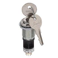Grayhill 58J9P36-01B09N ສະຫນັບສະຫນູນ Keylock Switches 58J9P36-01-1-09N,KEY