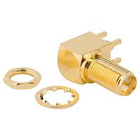 Amphenol RF 132203RP ຕູ່ມິດ PCB SMA RA BLKHD JK GOLD .155 LEGS REV POL