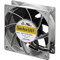 Sanyo Denki 9GT1212P1S001 ພັນລະຫັດ Axial Axial Fan, 120x120x38mm, 12VDC, 212CFM, ຂະໜາດອາກາດກວ້າງ, ບໍ່ມີຂອງລົມ, ໂລດລົມ, Tach/PWM