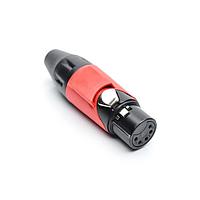 Amphenol Audio AX5FB2M ຕົວເຊື່ອມ 5P SOCKET F PLUG BLK W RED MRK SLEEVE
