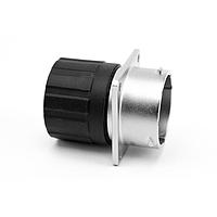 Amphenol SINE Systems RT001412SNHECR ຕົວເຊື່ອມຕໍ່ຮັບ, ຂົວສີ່ແຫ່ງ, 12 ຕຳແໜ່ງ, ຍິງ, ຂະໜາດຮູບເປັນ 14, ແລະຝາປິດທ້າຍມີການປິດສາຍແບບລະອຽດລະອຽດຕ່າງໆ, ຂະໜາດ 14-24AWG