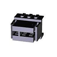 AMP Connectors - TE Connectivity 284865-3 ເຕົ້າຮັບ DUOPLUG ລັອກດ້ານຂ້າງ ຕົວເມຍ con