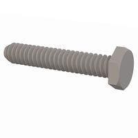 Essentra Components 010440H062 Machine Screw Hex Unslotted Bolt, #4-40 Thread, 5/8 Lg