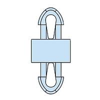 Heyco 10447F-P ການສະໜອງ PCB, Teardrop HSP-MDL-1-05M V-0 ທຳມະຊາດ 10PK