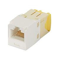 Panduit CJT5E88TGWH ຕູ້ເຊື່ອມຕໍ່ແບບມົດູລາ / ຕູ້ເຊື່ອມຕໍ່ Ethernet Mini-Com Mod Cat 5e 28/30 AWG UTP