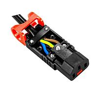 Schaffner C19-Locking-Outlet-1.5mm panel Thickness ຄລິບກັບຢືນຢັນປະຕູປະຕິບັດ AC C19 ປິດດ້ວຍຄົວເອົາເອງ