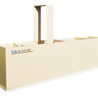 Aqualabo AQUABAC ຊ່ອງທາງການວັດແທກສໍາລັບການວາງທໍ່ວົງ (90 degrees, 16m3/h)