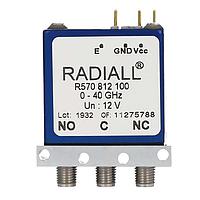 Radiall R570F43030 ສະຫນັບສະຫນູນ Coaxial Switches SPDT Ramses SMA 26.5GHz ຕົວຊີ້ນທີ່ລັກຊັນ Latching Indicators 28Vdc Diodes Pins Terminals