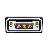NorComp CDFR3W3213L461 ຕິດຕໍ່ປະສົມ Mixed Contact D-Sub Connectors 3W3 R/A solder F FL 4-40 thrd brkt 40Amp