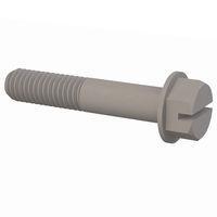 Essentra Components 32W37516200 ສະລອດເຮັກວ້າຊເຊີ Slotted Hex Washer Screw, 1/4-20 Thread, 2 Lg