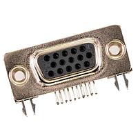 Molex / FCT 173113-0133 ຂໍ້ມູນສູງ D-Sub Connectors FCT HD DSUB RA PC RCPT 15 PN W/CLINCH