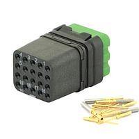 Eaton Souriau-Sunbank 8MQ2M2022SB ຕູ້ຕໍ່ແບບ Modular - ໂມດູນ Push Pull MQuick, ບໍ່ມີການປິດປ່ອງ, ມີຂໍ້ຕິດຕໍ່ປະເພດຜູ້ຍິງ crimp