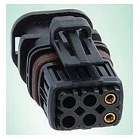 Amphenol Industrial C10-708353-000 ປລັກ 6 ທາງ, ປລັກທອງຄອນສໍາລັບສາຍ 20awg