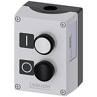 SIEMENS 3SU18020AC002AB1 ປຸ່ມກົດ ENC PLASTIC, 2-ປຸ່ມກົດ, ສີຂາວ, ສີດຳ