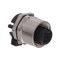 Amphenol CONEC 43-01188 ປຸ່ມສະເກັດ M12 ຍິງຍິງ 5P PCB SOLDER 5.5MM M12 BACK MNT SCKT
