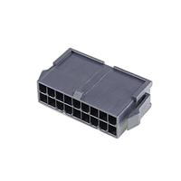 Molex 46993-1810 ປລັກຮາງ MiniFitJr Plg ມີຫູ DR 18Ckt V-2 ສີດຳ
