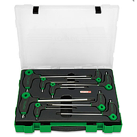TOPTUL GZC0904 L-Type Two Way Star &amp; Tamperproof Key Wrench Set (9 pcs)