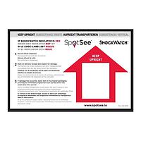 SpotSee 26119 TiltWatch XTR ພາສາອັງກິດ, ພາສາສະແປນິດ, ພາສາຝຣັ່ງ, ພາສາເຢຍລະມັນ - ຂະໜາດ: 8.75" x 5.75"