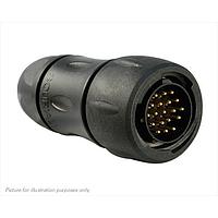 Eaton Souriau-Sunbank UTS6JC1419P ປລັກ 19P Strt Pin Plug Backshell ຂະໜາດ 14