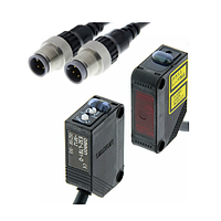 OMRON E3Z-LT81 ເຊັນເຊີ Photoelectric Laser ຂະໜາດກະທັດຮັດພ້ອມເຄື່ອງຂະຫຍາຍສຽງໃນຕົວ (Through-beam, 60000 mm, PNP, M12)