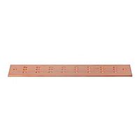 Wakefield Thermal SCGB-7-T ບາរប្រពດດິນ Ground Bar, 24 ຮ່ອງ, ທອງກ້ອງ, ກະແທງ, 16" ຍາວ, 4" ກວ້າງ, 0.25" ສູງ, 0.25" ຄວາມຫນາ