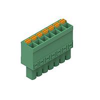 Wurth Elektronik 691304500007 ປລັກ WR-TBL 5.08mm pitch Monoblock Cable Green Vertical cable entry Plug Screwless Push In 7P