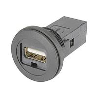 HARTING 09454521903 ປະເພດ A ເຖິງ ປະເພດ A har-port USB 2.0 A-A PFT ສີດຳ