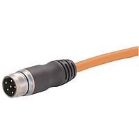 HARTING 21373700676050 ເສັ້ນສາຍອ່າງອີງ / ເສັ້ນສາຍກະທົບ M23 6ຂາຕົວຜູ້ຊາຍຕົວເປີດຕົວ 5m PVC