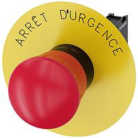 SIEMENS 3SU11001HB201CJ0 ປຸ່ມກົດກວດ EMERG-STOP, ການປ່ອຍດ້ວຍການບວກກັນ ແດງ MH 40MM