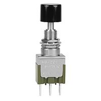 NKK Switches MB2011LS1W03-CA ປິດຜ່ານ SPDT ON-(ON) 6A .394 BLK CAP PC TERMINAL