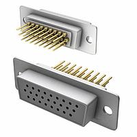 NorComp 780-M26-213R001 ຂໍ້ມູນສູງ D-Sub Connectors 26P HD FEMALE IP67 VERTICAL DIP SOLDER