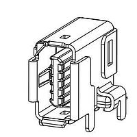 Amphenol Commercial Products ND9-BS14-00 Industrial ix Industrial RCPT ປະເພດ B RA SMT