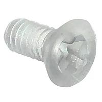 Essentra Components 50M040070H008 ສະກຣູຫຼັກມີລູກປຸ່ມຊ່ອງສະເລັດ 90 Slotted CSK Screw, M4 X .7 Thread, 8mm Lg