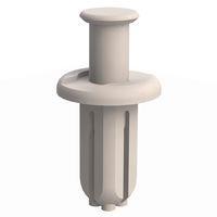 Essentra Components 61RR250500 ປຸດດັດດວງການກວດສອບ Push-In Rivet Removable Rivet, .250 Hole, .063 Panel Thk